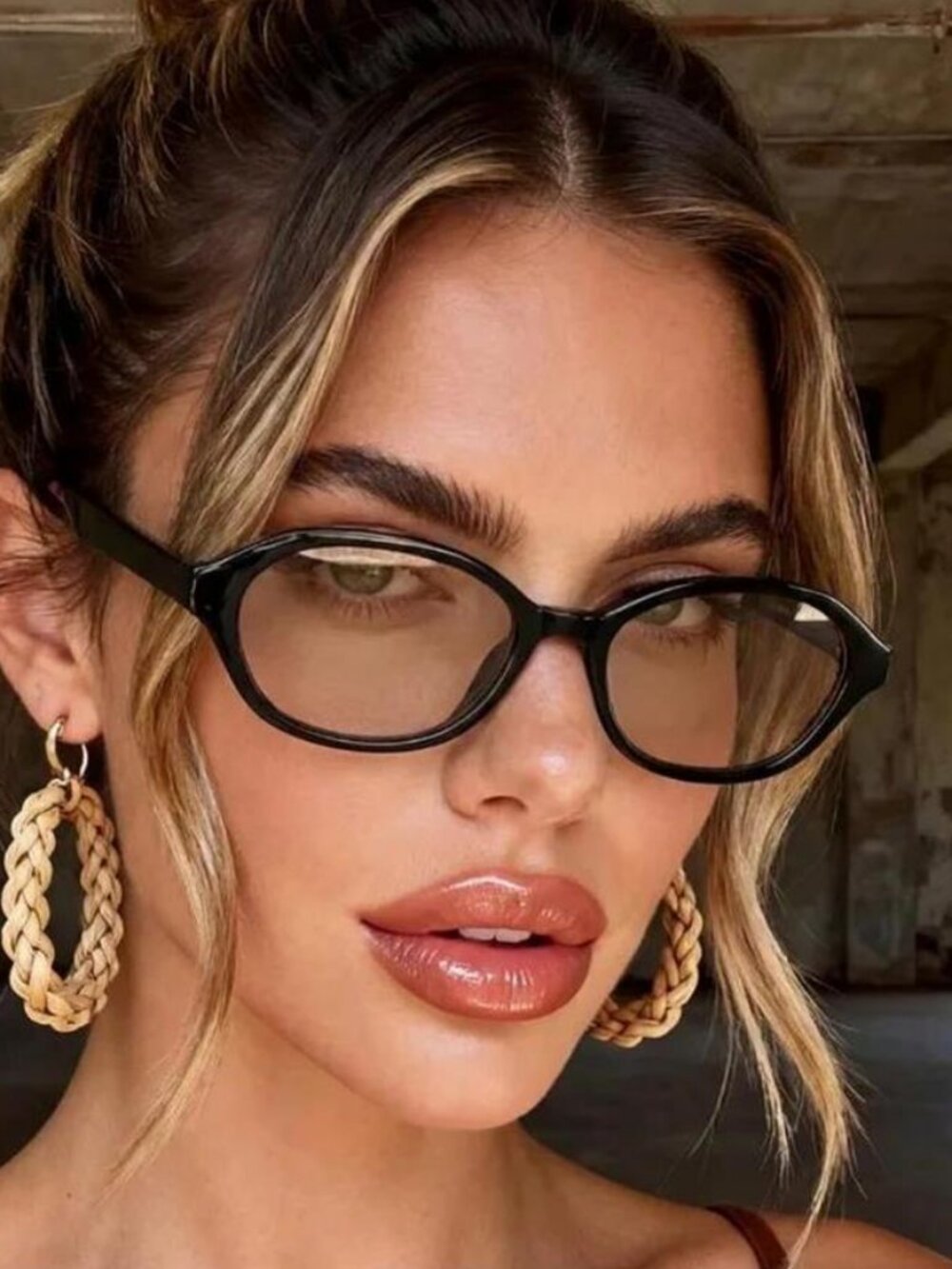 Vintage Small Frame Oval Sunglasses